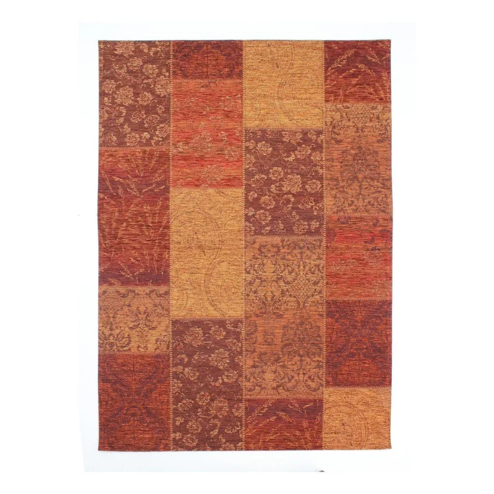 Červený koberec Flair Rugs Patchwork Chennile Terracotta, 120 x 170 cm v:1250970