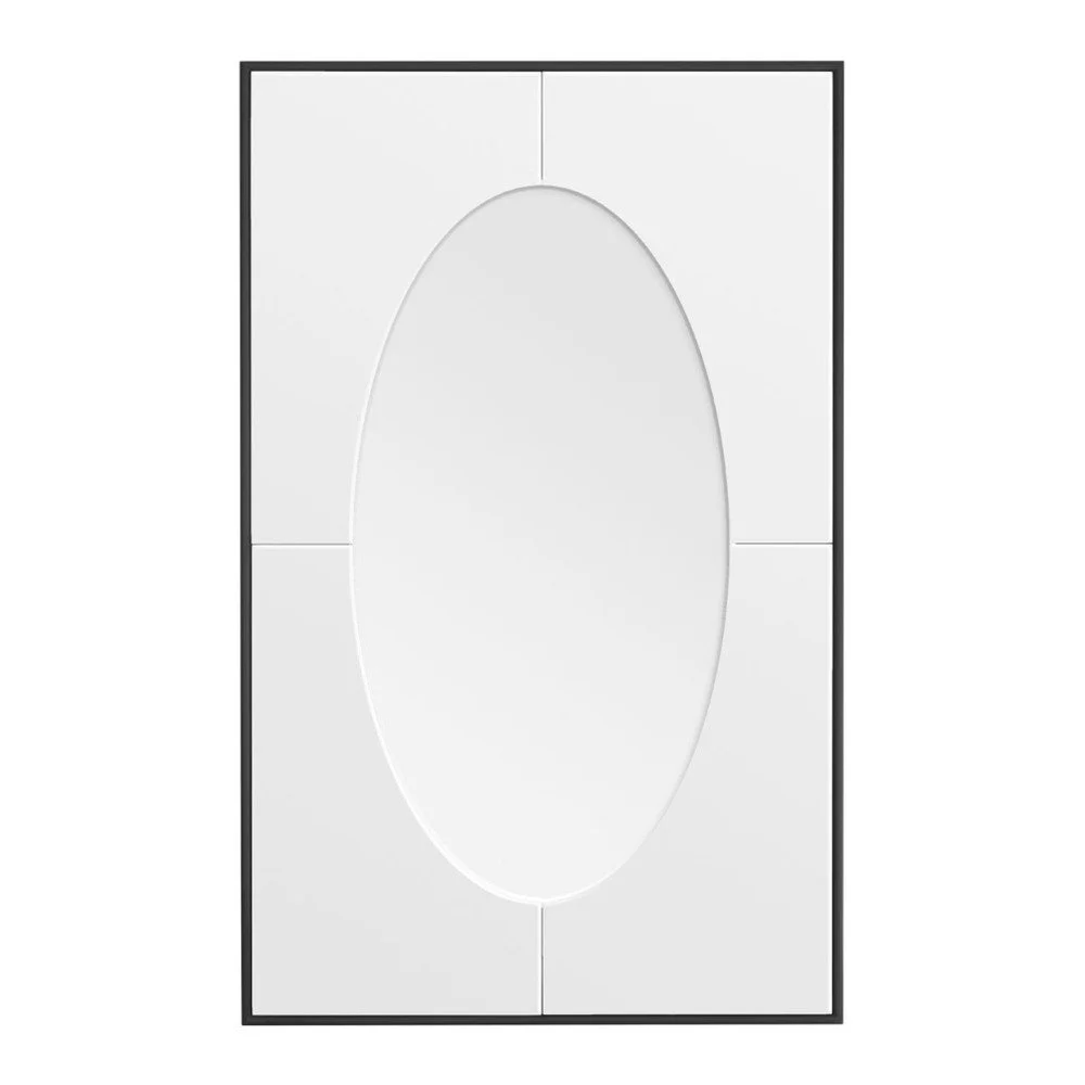 Nástěnné zrcadlo s rámem ve stříbrné barvě Premier Housewares Oval v:1056582