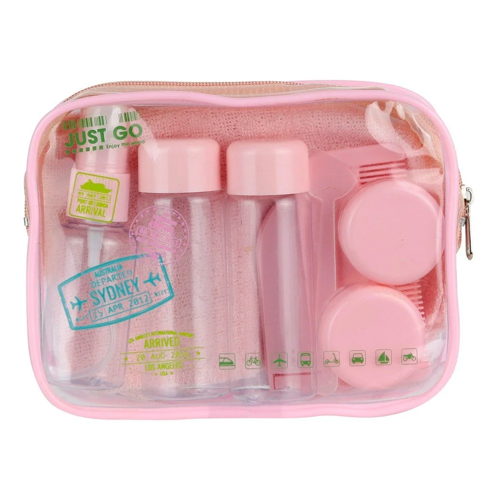 Cestovní růžový mini set na kosmetiku Le Studio Avion Rose v:1255878