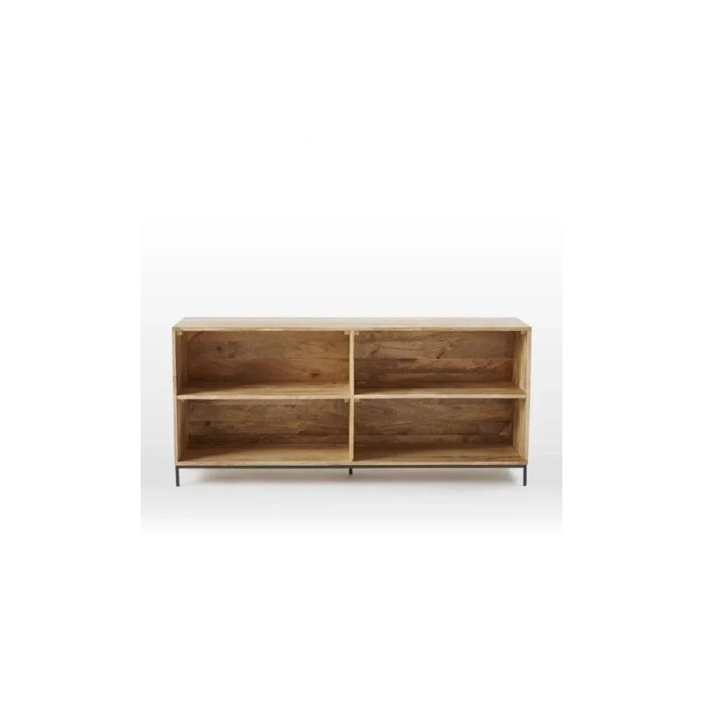 Knihovna z masivního mangového dřeva Massive Home Jenny, výška 76 cm v:1205400