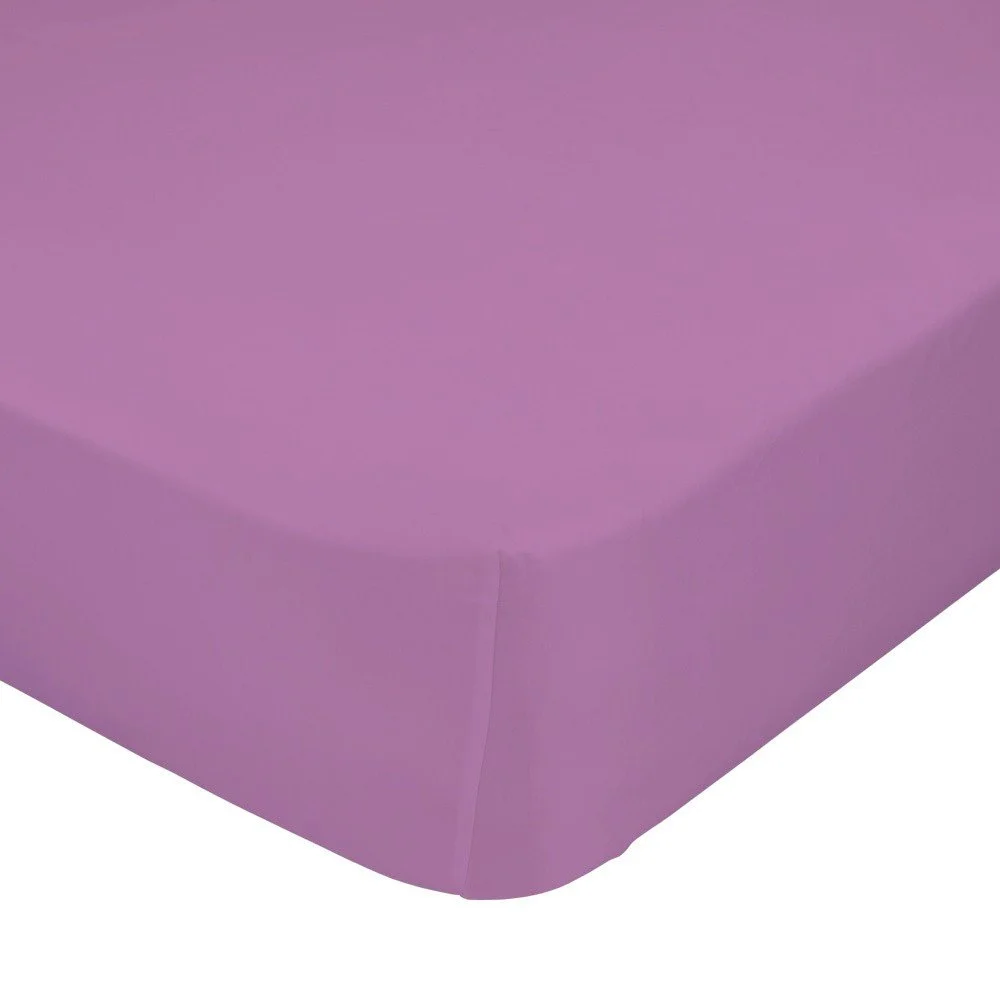 Fialové elastické prostěradlo HF Living Basic, 180 x 200 cm v:759018