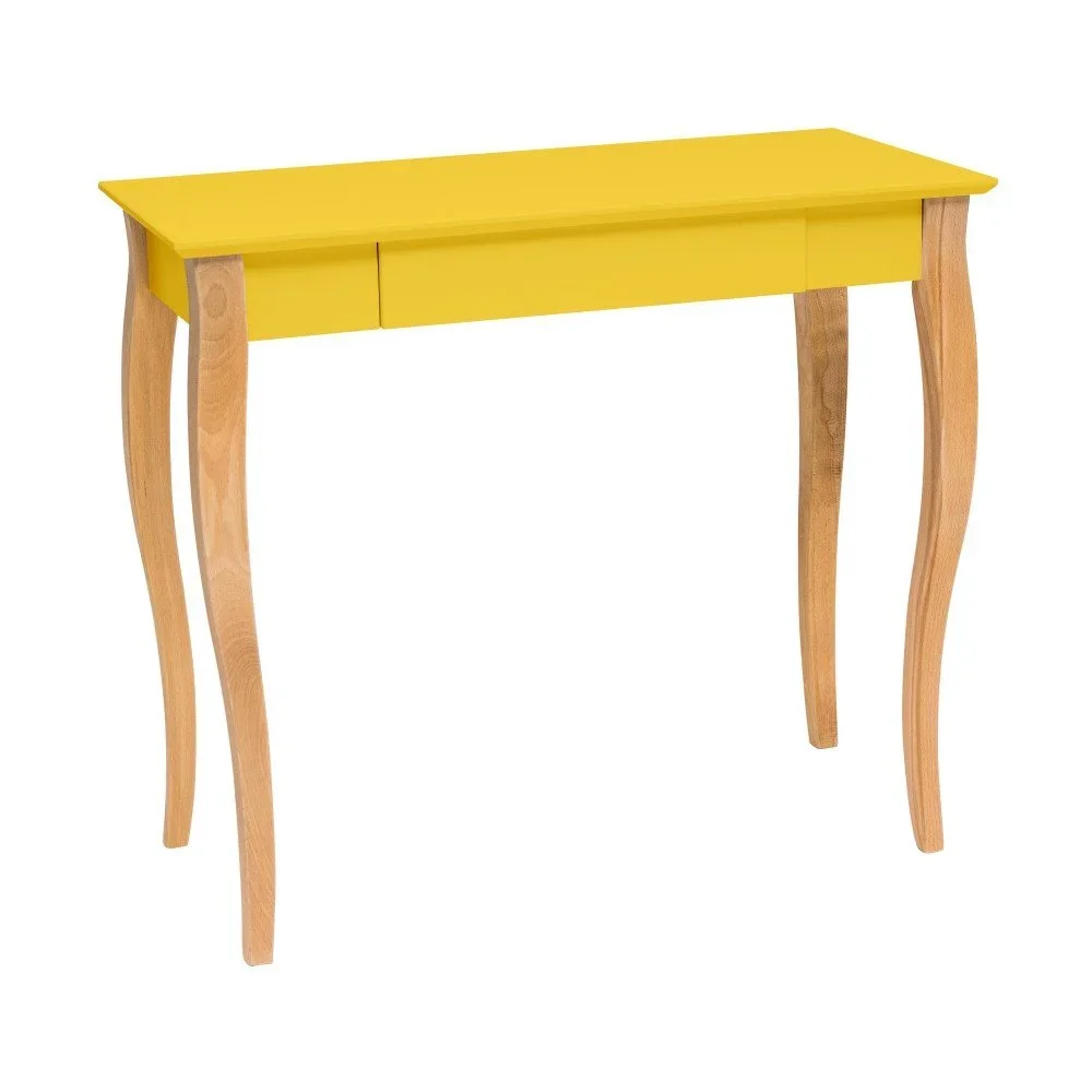 Žlutý psací stůl Ragaba Lillo, délka 85 cm v:749816