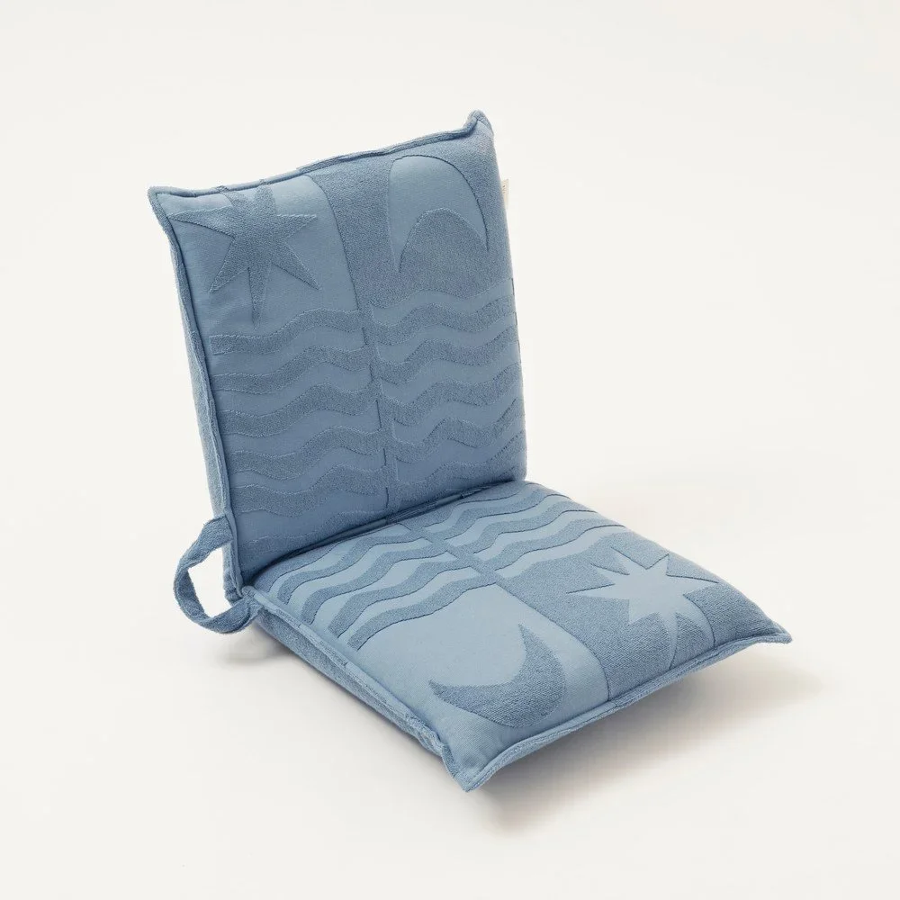 Modré plážové lehátko Sunnylife Terry, 93 x 43 cm v:1400249