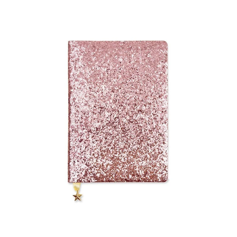 Růžový zápisník A5 GO Stationery All That Glitters Sequin v:1232426