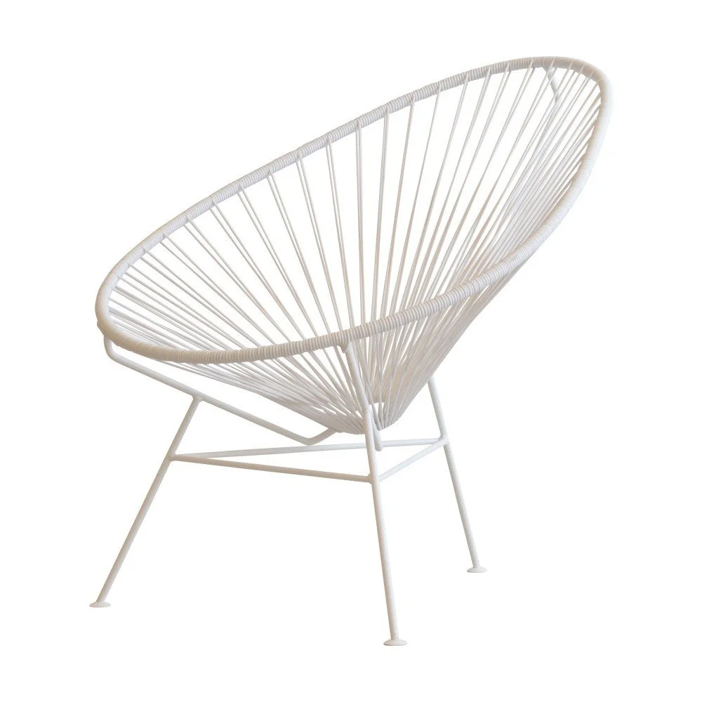 Bílé křeslo OK Design Acapulco v:1021180