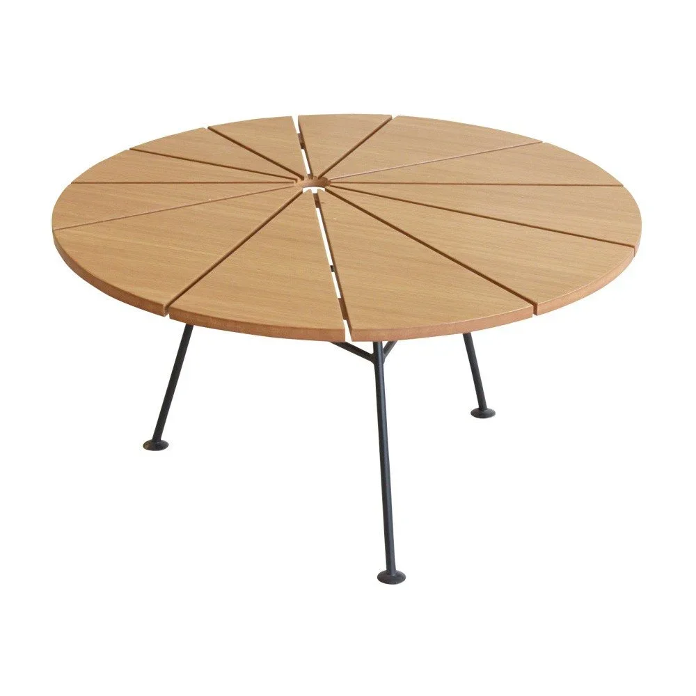 Hnědý odkládací stolek OK Design Bambam, Ø 70 cm v:1021202