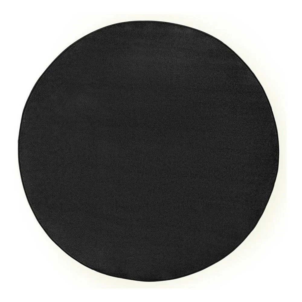 Černý koberec Hanse Home, ⌀ 133 cm v:1116022