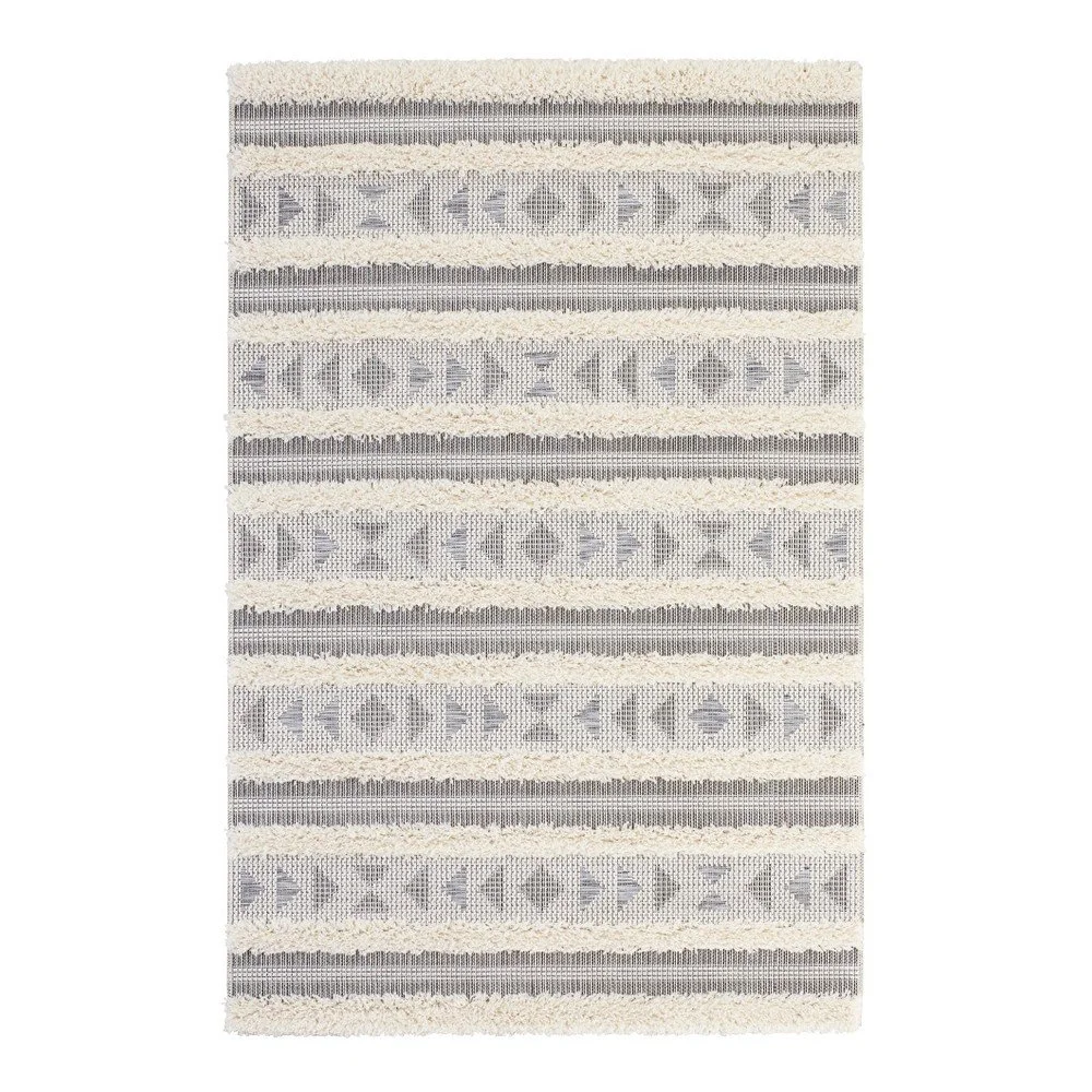 Šedý koberec Mint Rugs Handira Tribal Stripes, 155 x 230 cm v:1129780