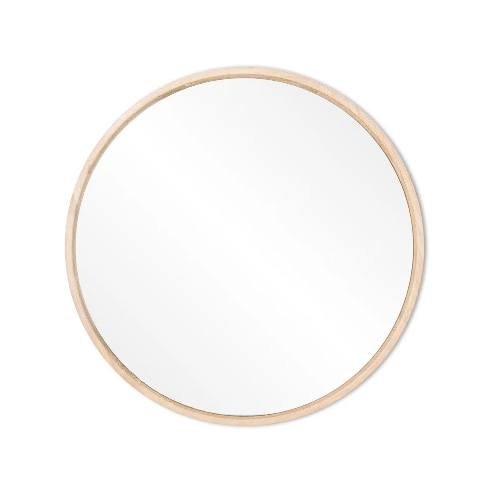 Nástěnné zrcadlo s rámem z masivního dubového dřeva Gazzda Look, ⌀ 27 cm v:1051920