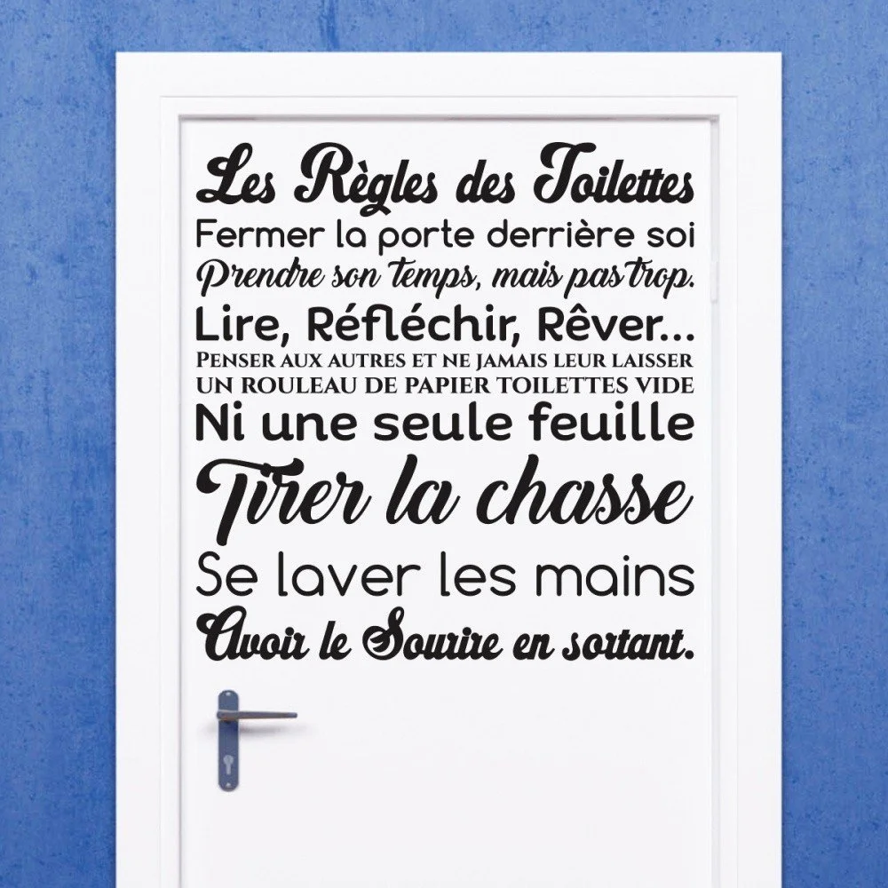 Samolepka Ambiance Rules of the Toilet v:923726