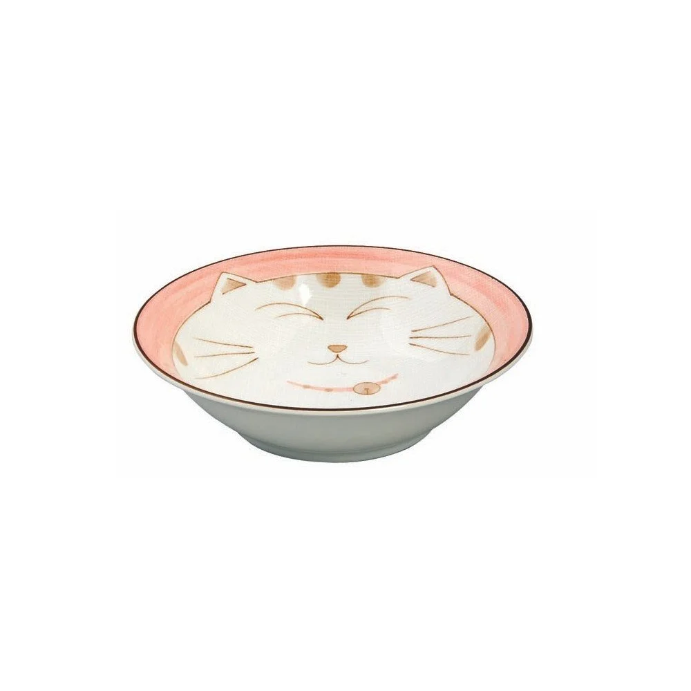 Růžová porcelánová miska Tokyo Design Studio Kawaii Cat, 450 ml v:1238518