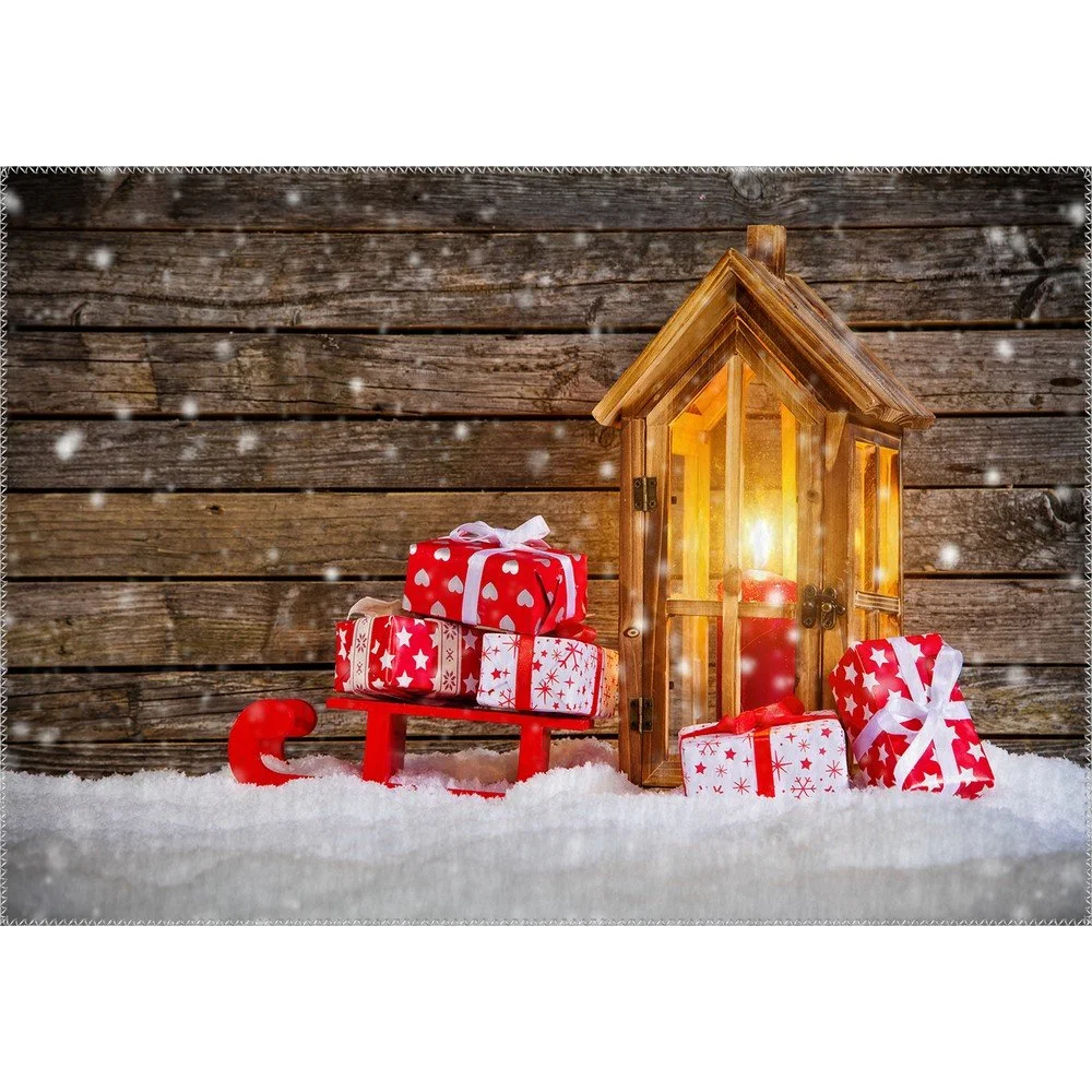Koberec Vitaus Christmas Period Gifts And Lantern, 50 x 80 cm v:1320124