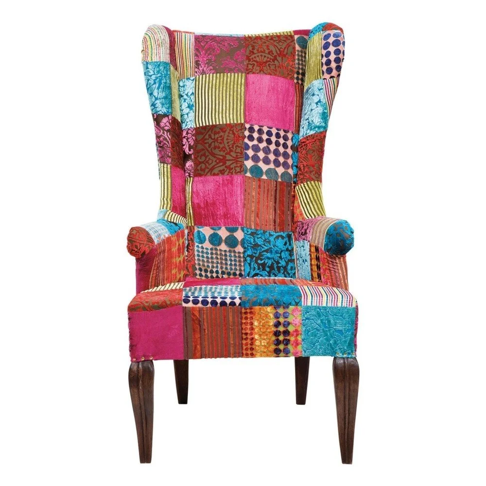 Křeslo ušák Kare Design Patchwork Velvet v:881942