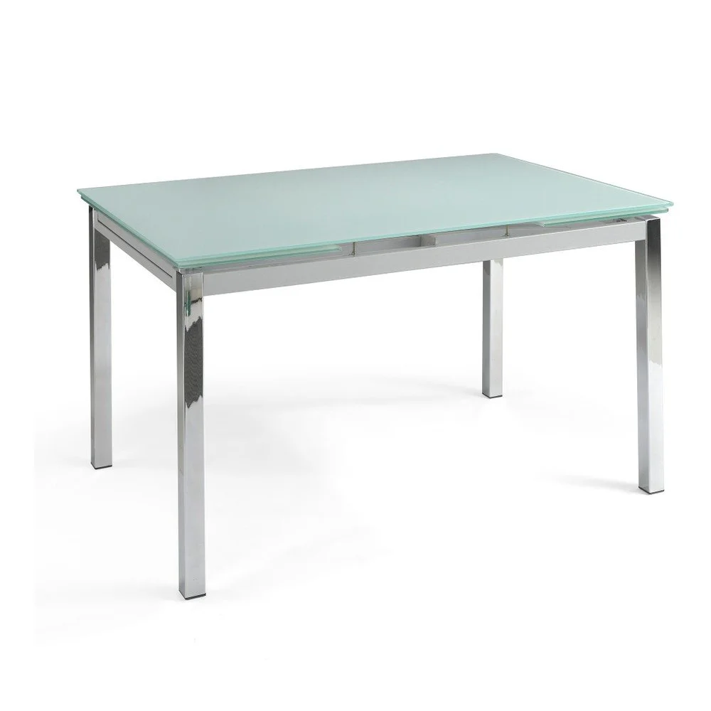 Rozkládací jídelní stůl s deskou z tvrzeného skla Pondecor Sable, 90 x 140 cm v:980000