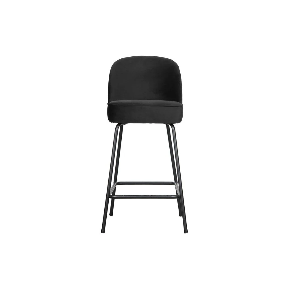 Černá barová židle BePureHome Vogue Velvet, výška 89 cm v:1362733