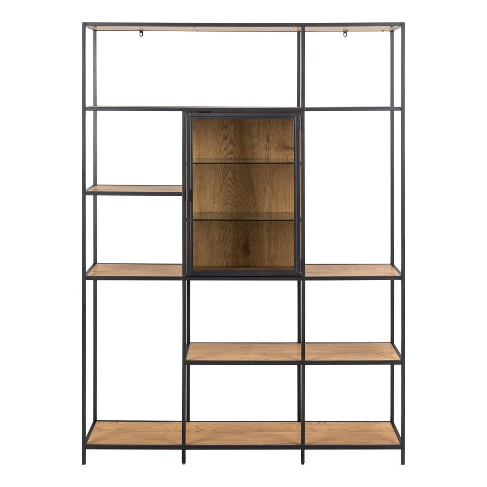 Knihovna v dekoru dubu v přírodní barvě 135x185 cm Seaford – Actona v:1570308
