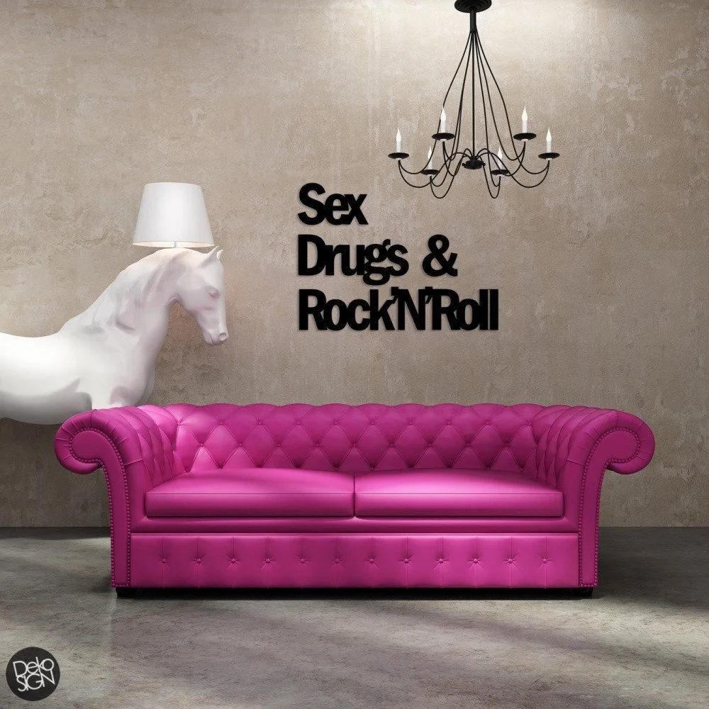 Samolepka na zeď Dekosign Sex Drugs And Rock'n'roll v:734648