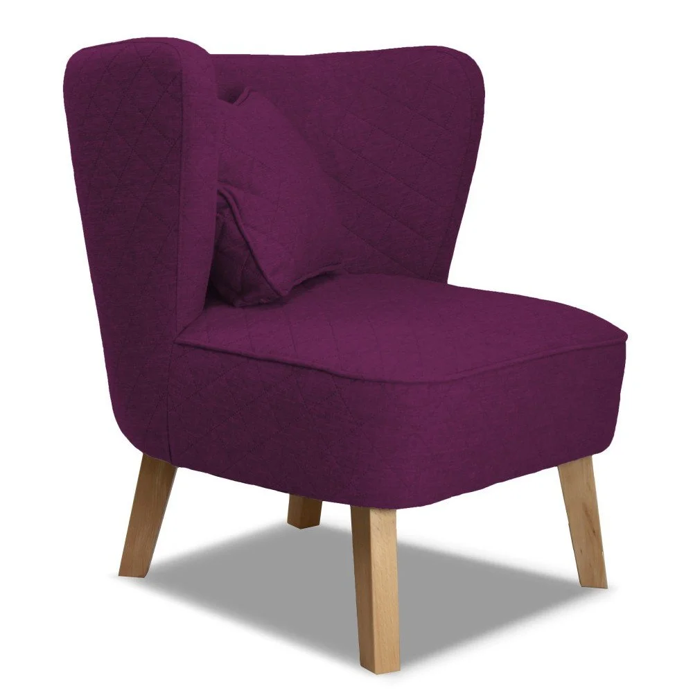 Fialové křeslo Rodier Percale v:802980