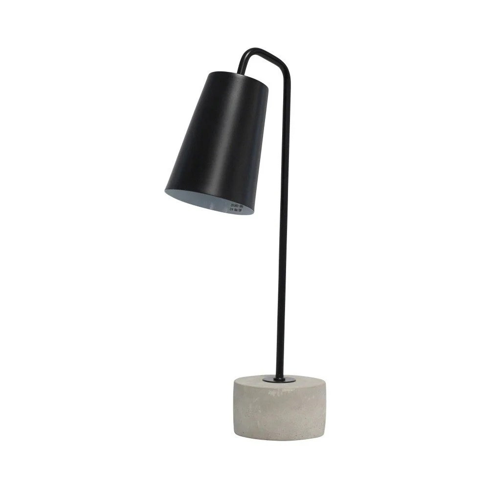 Černá stolní lampa s betonovým podstavcem Red Cartel Placido v:768938