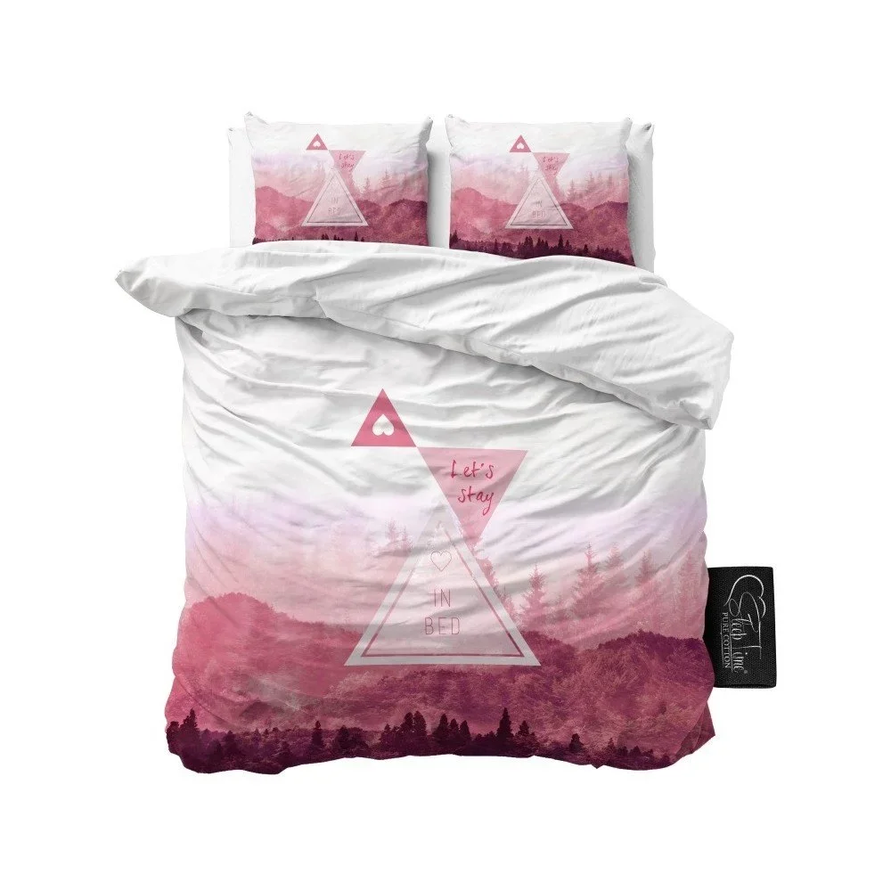 Povlečení z mikroperkálu na dvoulůžko Sleeptime Let's Stay, 200 x 220 cm v:837884
