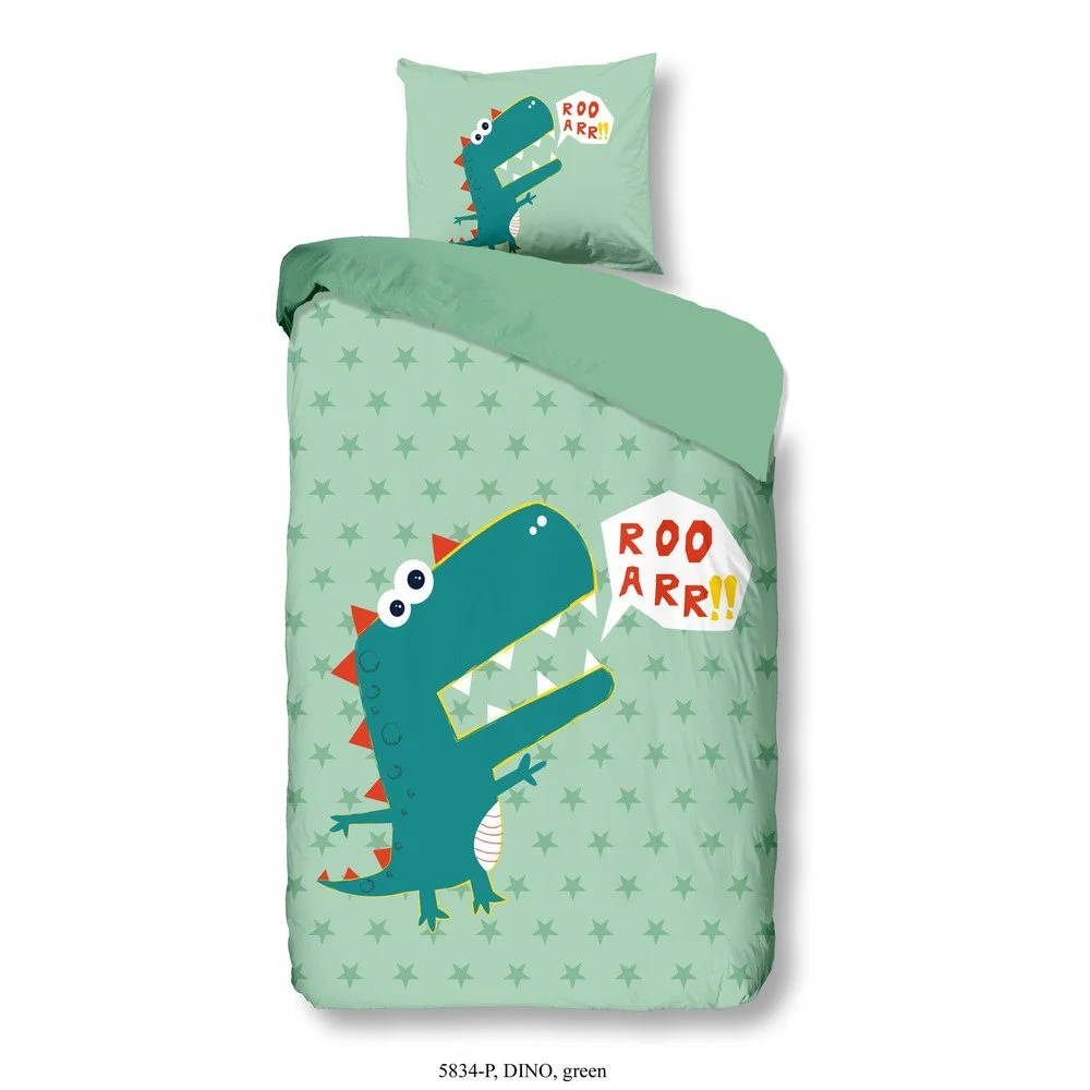 Dětské bavlněné povlečení Good Morning Green Dino, 140 x 200 cm v:1120394