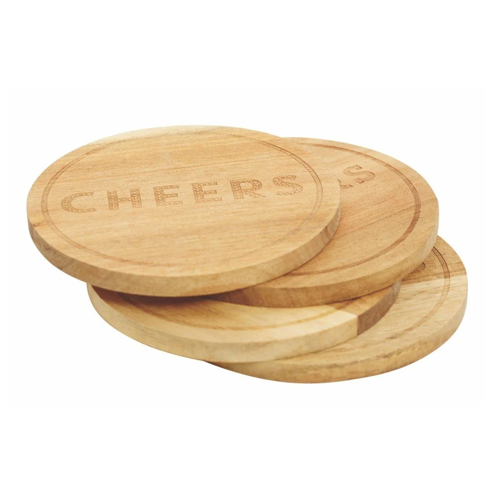 Sada 4 dřevěných podtácků Jamie Oliver Bar Coasters v:768176