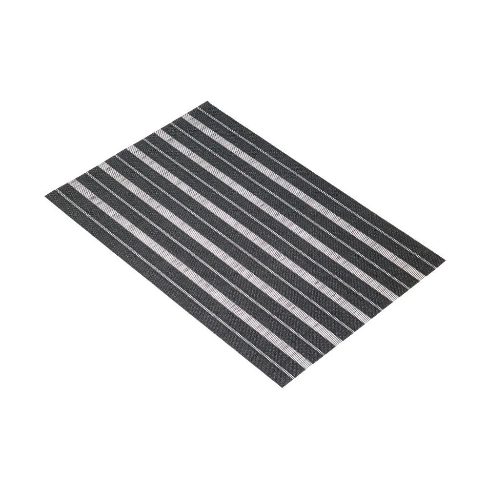 Černé prostírání Kitchen Craft Woven Stripes v:797338