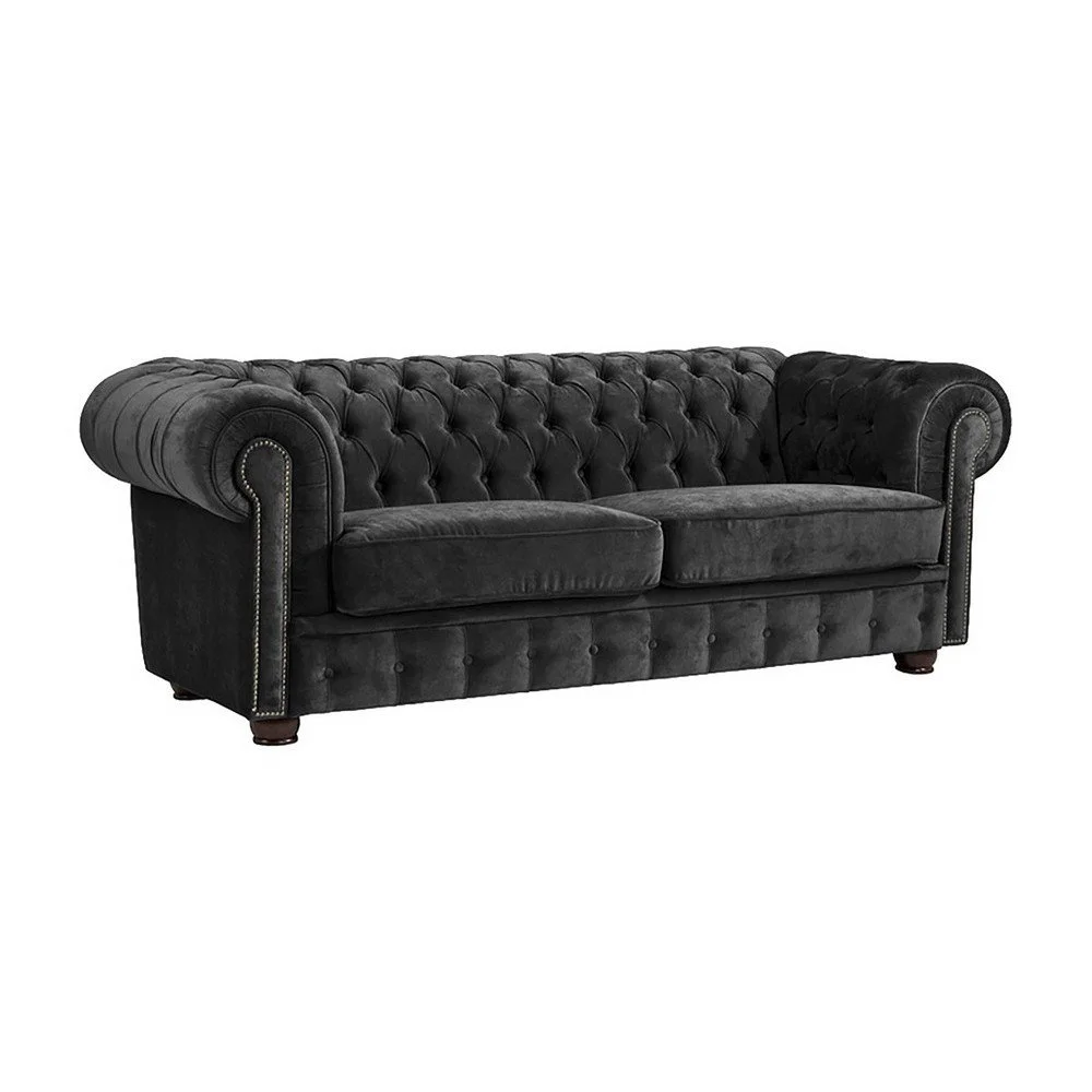 Černá pohovka Max Winzer Norwin Velvet, 174 cm v:909320