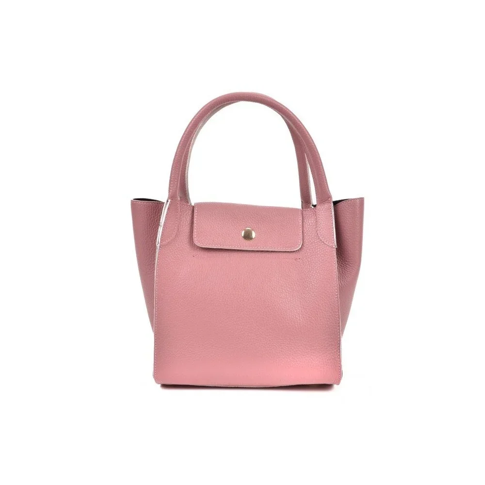 Růžová kožená kabelka Roberta M Pola Rosa v:1112882