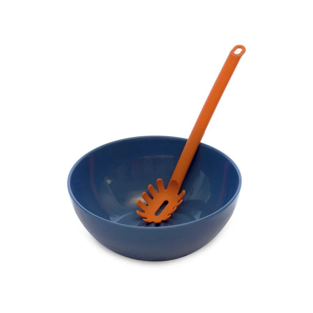 Set modré mísy a naběračky na špagety Kaleidos Hold v:932832
