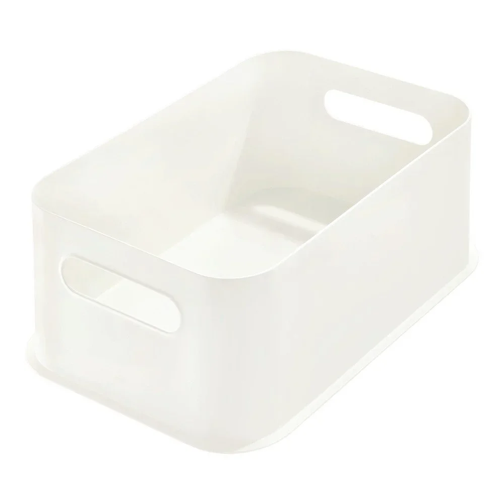 Bílý úložný box iDesign Eco Handled, 21,3 x 30,2 cm v:1387545