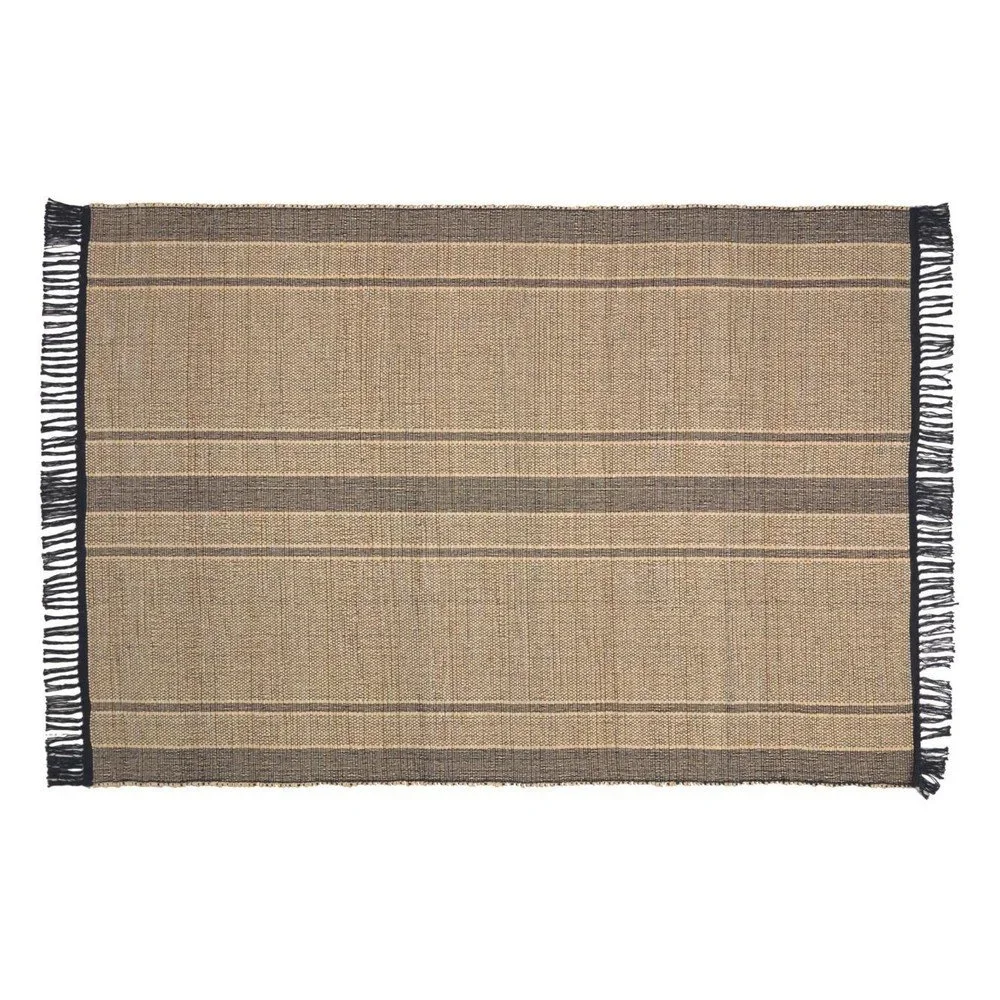Oboustranný koberec z mořské řasy v černé a přírodní barvě 160x230 cm Brunilda – Kave Home v:1759678