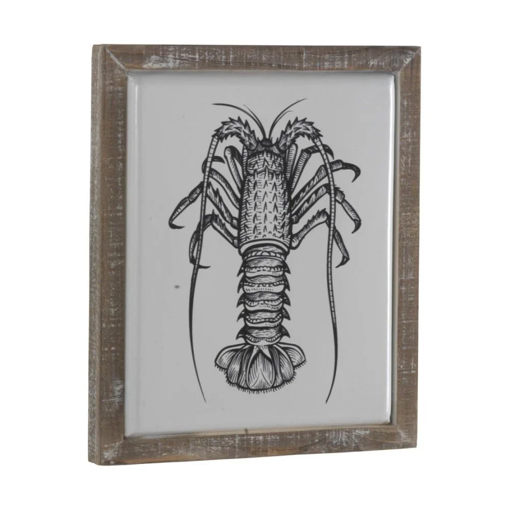 Dekorativní cedule v dřevěném rámu Geese Crustacean v:1092954