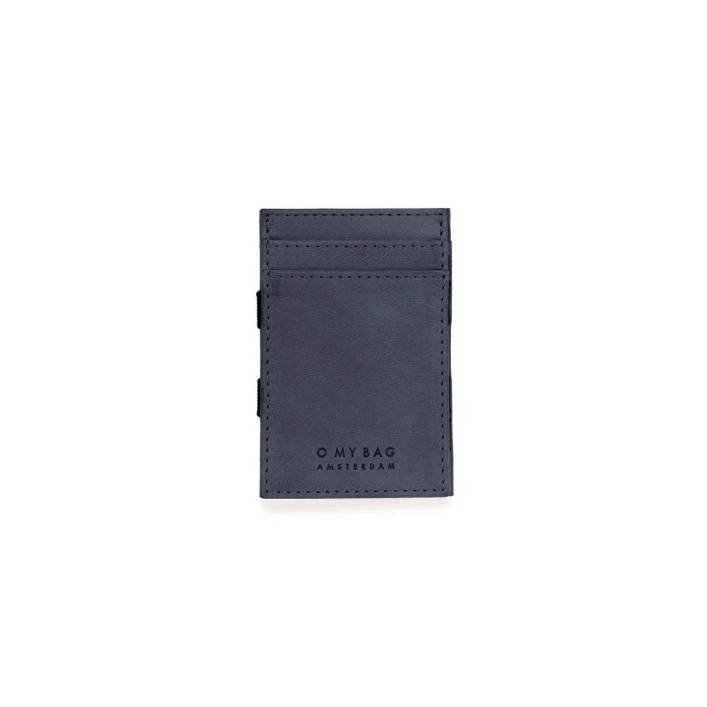 Tmavě modrá kožená peněženka na karty O My Bag Magic v:1047498