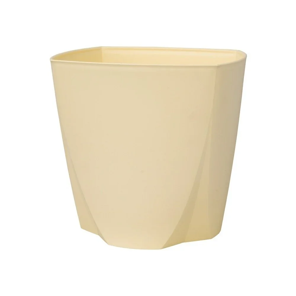 Světle žlutý květináč Plastia Camay Vanilla, ø 14 cm v:1145468