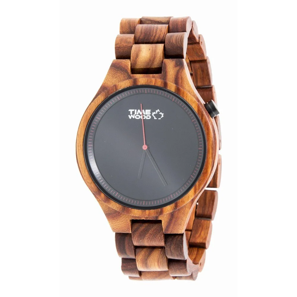 Dřevěné hodinky TIMEWOOD Rosso v:722244