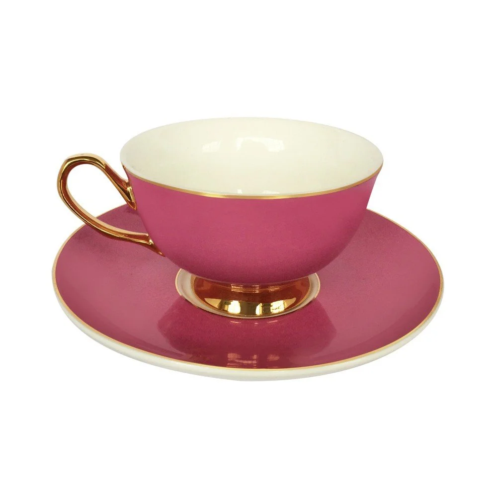 Růžový hrnek s podšálkem Bombay Duck Pretty v:776688