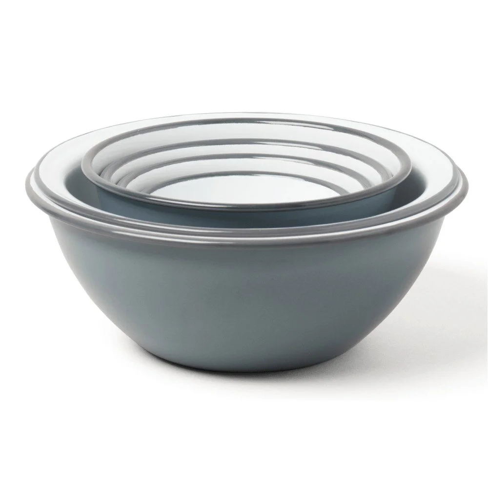 Sada 5 šedých smaltovaných misek s cedníkem Falcon Enamelware v:889330