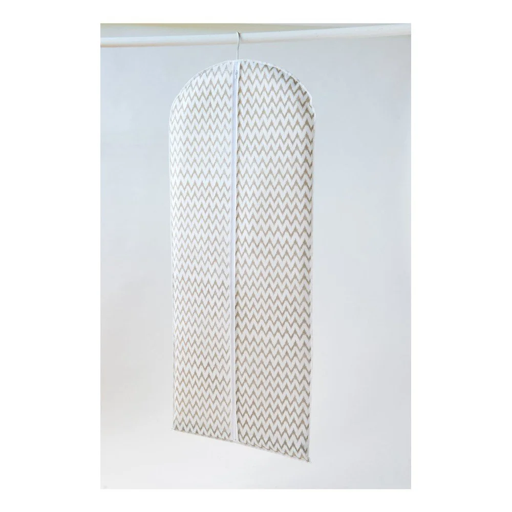 Bílý textilní závěsný obal na šaty Compactor Clear, délka 137 cm v:889814 Bílý textilní závěsný obal na šaty Compactor Clear, délka 137 cm v:889814