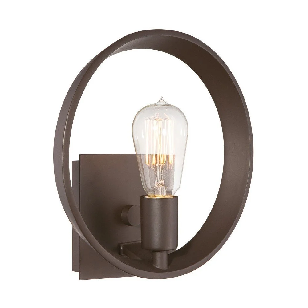 Nástěnné svítidlo v bronzové barvě Elstead Lighting Uptown Theater Rown Uno v:1218718